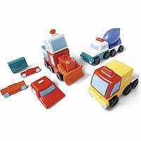Magna-Tiles Working Trucks